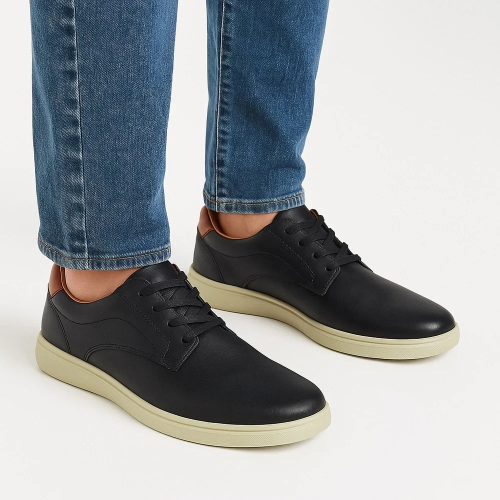 Deer Stags Albany Men’s 9M Black Oxford Sneakers Comfort Wedding Dress Shoes